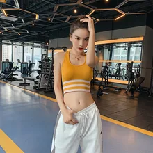 Спортивное женское нижнее белье, ударопрочный бюстгальтер для занятий йогой и йогой, для бега, фитнеса