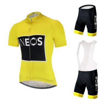 

2020 Pro Team INEOS Cycling Jersey Set Men Breathable Bike Clothes Suit Summer Mtb Bicycle Cycling Clothing 4 Color