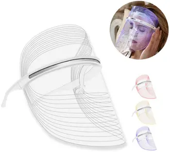 

3 Colors LED Face Mask Beauty Skin Tool Light Therapy Facial Mask Beauty Skin Care Photon Rejuvenation Acne Remover Tools