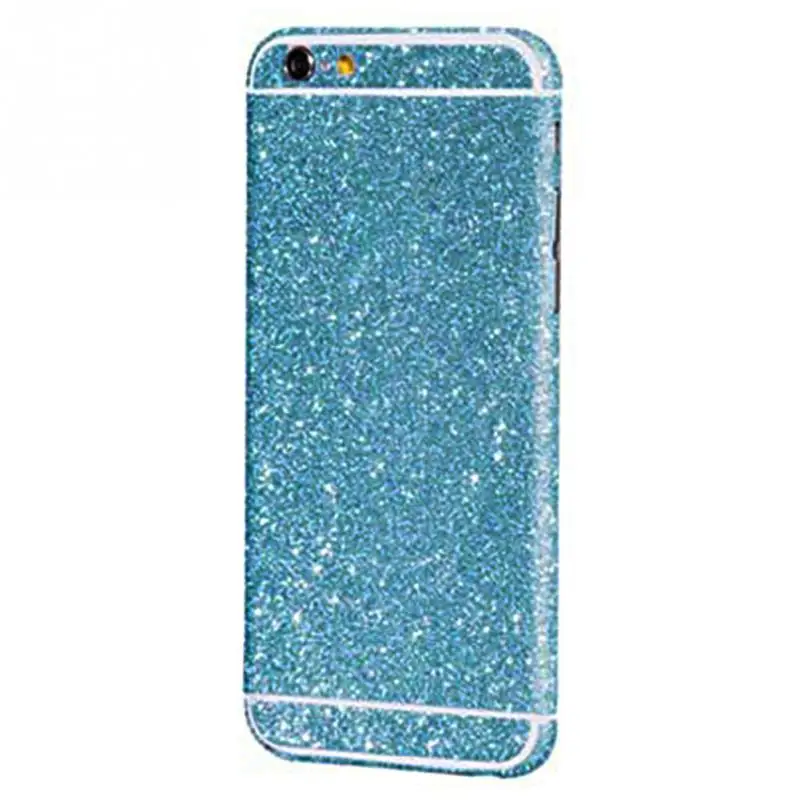 Light Blue Блестящая блестящая кристальная Бриллиантовая пленка для всего тела клейкая пленка наклейка для IPhone 6 4,7/5,5 дюймов ПВХ Высокое качество для дропшиппинг - Цвет: Light Blue