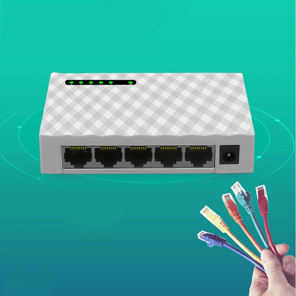 Мини 5 портовый 4 сторонний Настольный гигабитный коммутатор/сетевой коммутатор
