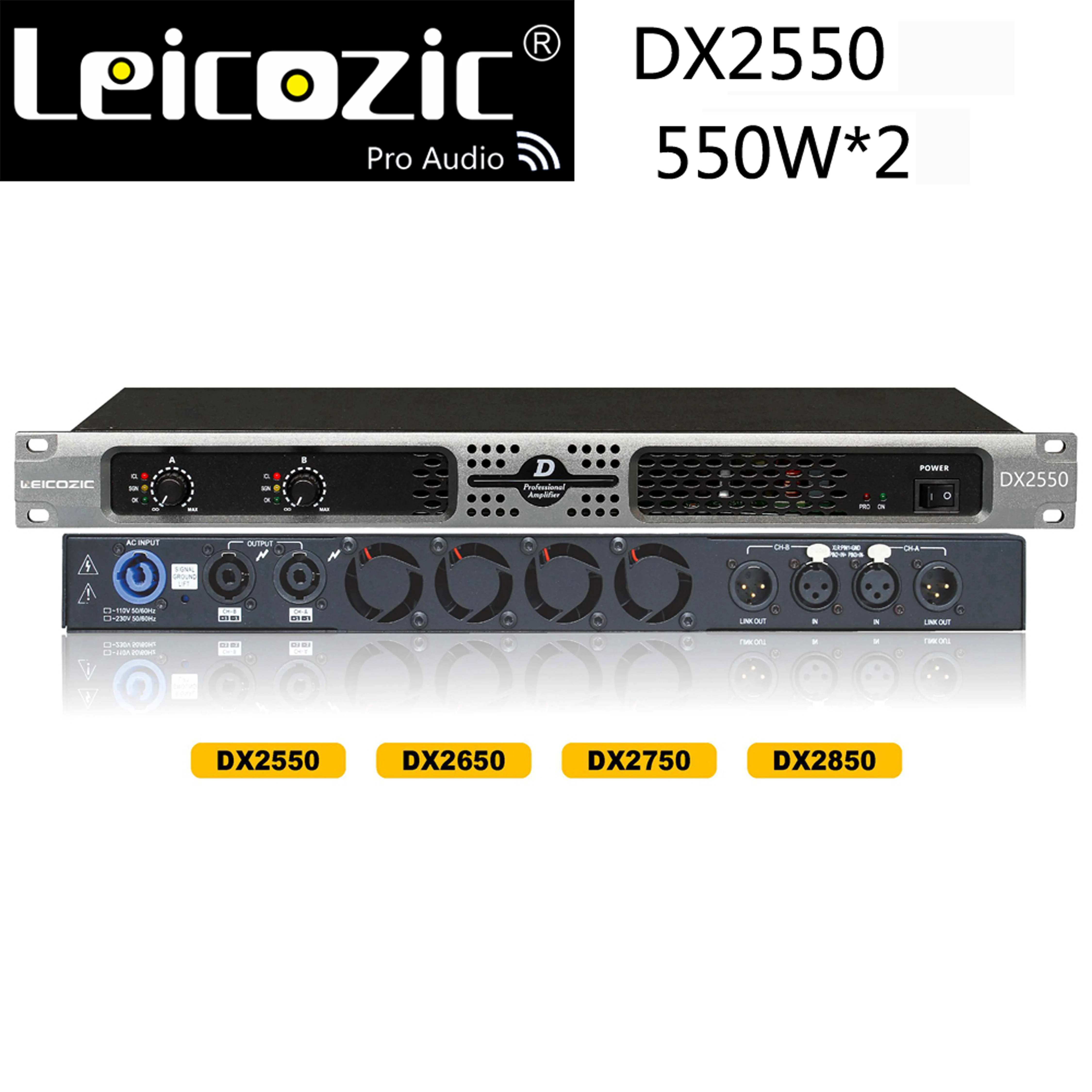 Leicozic DX2550 2x900w RMS 4ohm power amplifiers