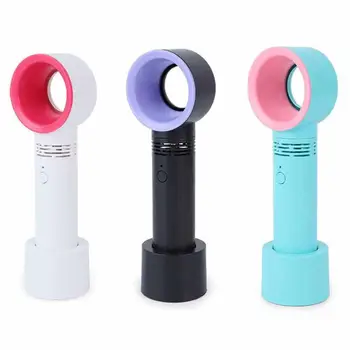 

Creative Mini Leafless Fan Home Handheld Desktop Leafless Fan Outdoor Portable Mini Leafless Fan 2000mAh Battery Fan