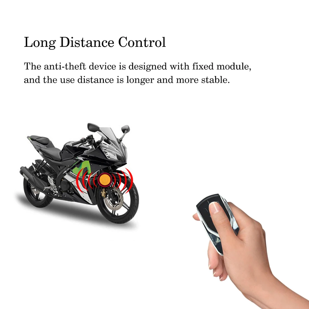 Универсальный 12 В мото rcycle сигнализация скутер Противоугонная охранная alarma moto