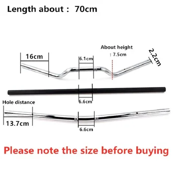 

Universal 22mm Handlebars Scooter Moto 67cm Length Handle Bar Motorcycle Handlebar for Cafe Harley Yamaha Honda Suzuki Motorbike