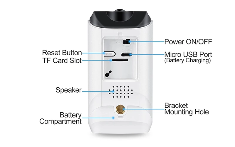 Низкая мощность Wi-Fi батарея камера Открытый беспроводной безопасности IP Камера Наблюдения Всепогодный PIR Aarm запись аудио AS-IP805BH