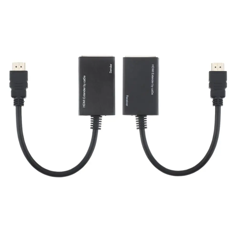 1080P HDMI удлинитель 2 шт Cat-5e Cat-6 кабель Ethernet ретранслятор HDTV 3D до 100 футов для HDMI