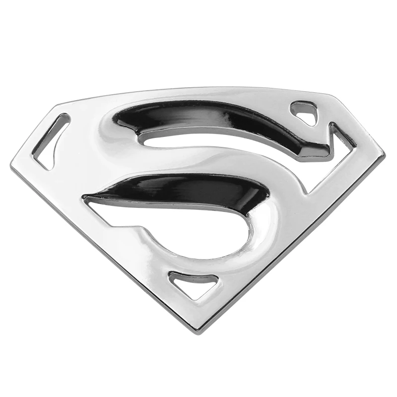 1 PCS products 3D 3M chrome emblem Cool Funny Car-styling car stickers Auto logo Superman badge metal Motorcycle Car accessories
