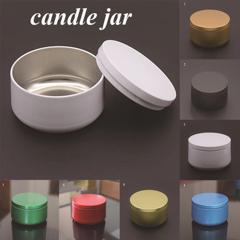 

Candle Jars Candle Box Tinplate Can Wood Grain Lids Cosmetic Pot Containers Tins Empty Storage Box Gift Storage Jars Tea Box