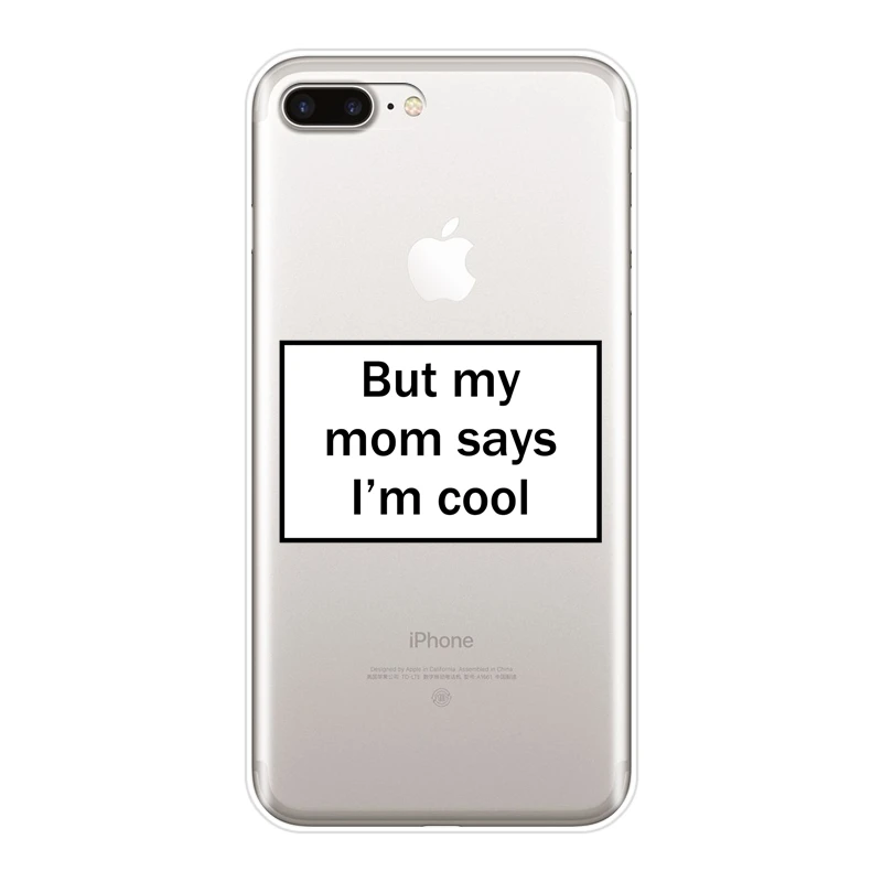 No.1 ТПУ чехол для телефона силиконовый для Apple iPhone 6 S 6 S 7 8 X XR XS Max Забавный текст цитаты Мона мягкая задняя крышка для iPhone 8 7 6 S 6 S Plus - Цвет: No.1
