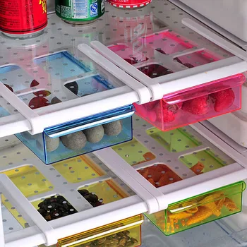 

Refrigerator Storage Rack Eco-Friendly Multi-function Kitchen Fridge Freezer Shelf Holder Food Drawer Organizer