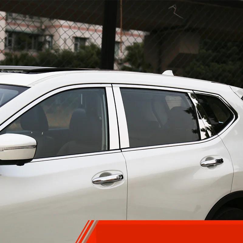 Нержавеющая сталь окна автомобиля планки для nissan x-trail 2008-2013 2010 2011 2012 nissan rogue