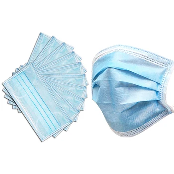 

In Stocked Disposable Masks 30Pcs Non-Woven 3-layer Anti-Dust Face Mask Elastic Ear Loop Face Mouth Masks Individual Packing