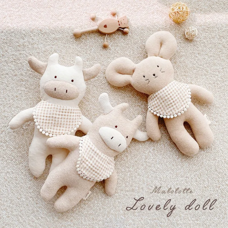 

Baby Dolls Plush Infant Appease Sleep Toy Babies Toys For Kids Surprise Gift Kawaii Animal Bear Deer Doll Home Decoration