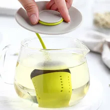 Ситечко для чая для заварки чая чайный пакетик многоразовый силиконовый ситечко для чая подходит для чайных чашек чайный пакетик свободный листовой диффузор аксессуары D4