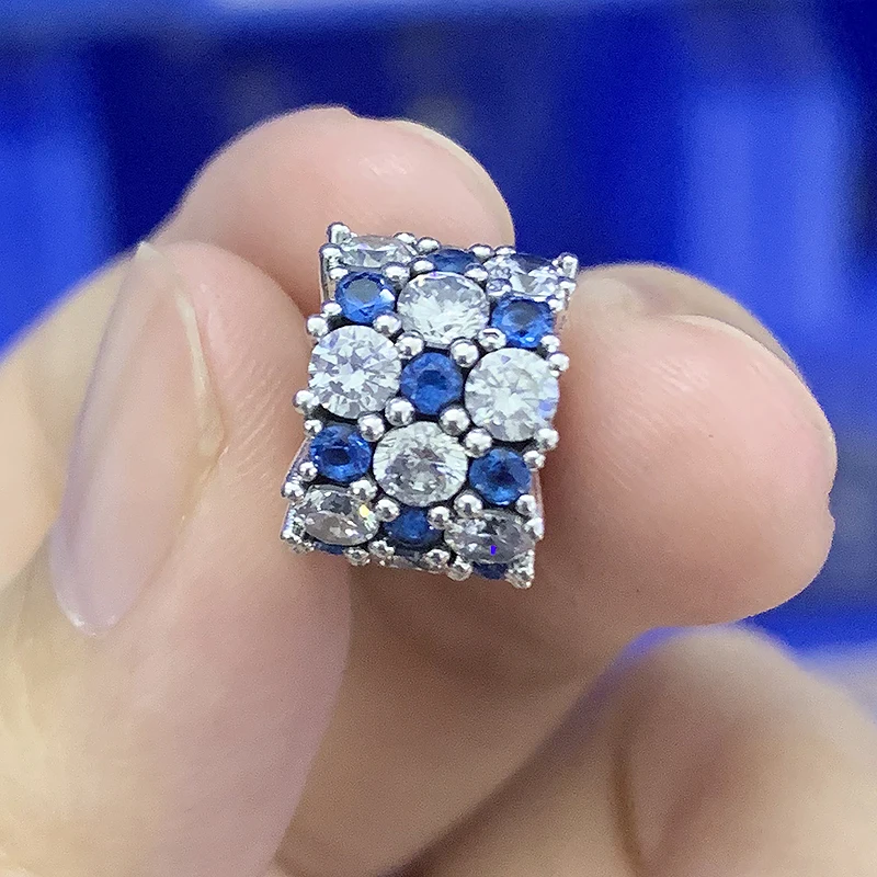 XIAOYI зима S925 11 рождественское очаровательное ночное голубое и прозрачное ожерелье 798487C02 женский подарок