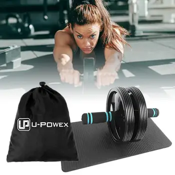 

Anti-skid Double-wheeled Abdominal Roller Wheel Muscle Training Equipment Abdominal Exercisers For Home Gym