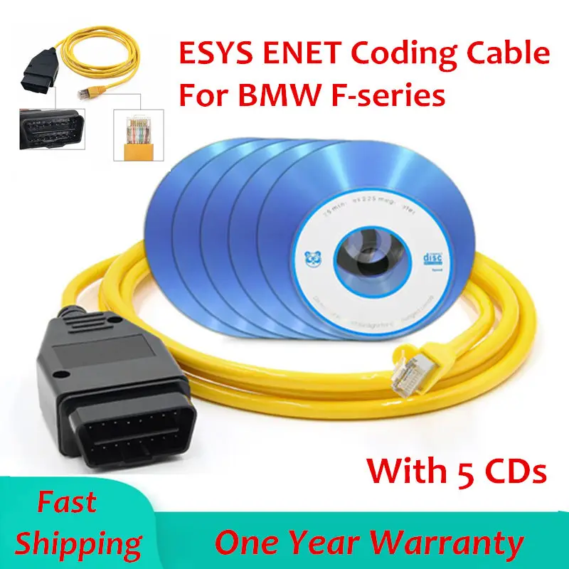 ESYS кабель ENET для BMW F-Series обновление скрытых данных E-SYS ICOM OBD2 Программатор ECU сканер