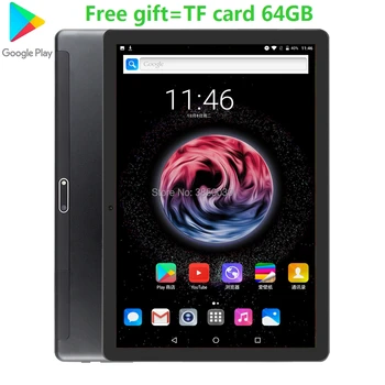 

LSKDZ 2.5D Tempered Multi-touch Screen 10.1 inch Quad Core 3G 4G FDD LTE Tablet 2G+32GB ROM+64GB TFcard Android 9.0 tablet pc 10
