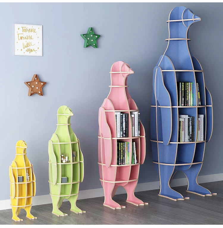 Украшение дома 103x66x33 см деревянная статуя стеллаж для хранения Bookrack большой размер скульптура животного книжная полка офисный магазин статуи Декор