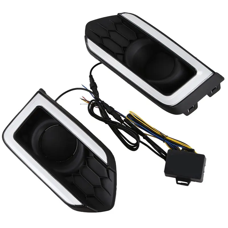 

Turn Yellow Signal Relay Waterproof ABS 12V Car Lamp DRL LED Daytime Running Light Fog Lamp for Honda City Grace 2017 2018 2019