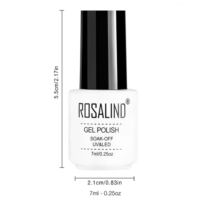 ABVP Rosalind 24 Pcs Gel Varnish for Manicure 7Ml Acrylic Nail Polish Semi Permanent Uv Soak Off White Bottle Gel Of Nails Art