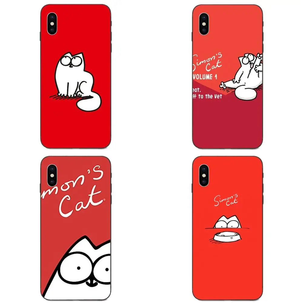 Милые Чехлы Simons Cat для huawei nova 2 2S 3i 4 4e 5i Y3 Y5 II Y6 Y7 Y9 Lite Plus Prime Pro 2017 2018 2019 из мягкого ТПУ |