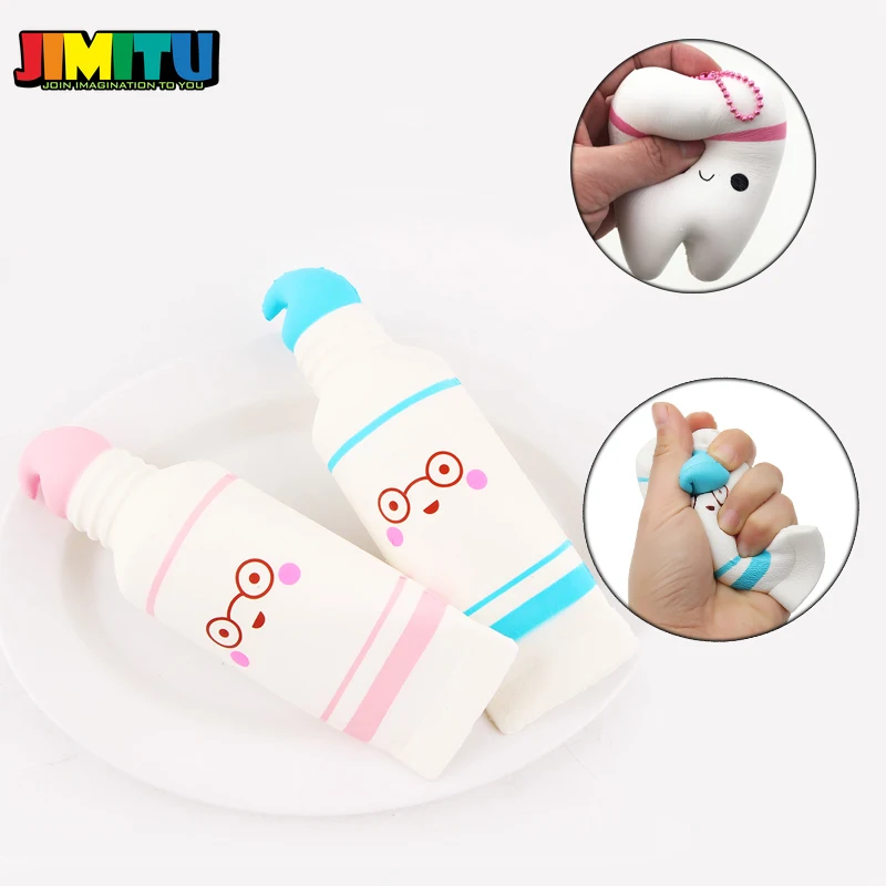 JIMITU Милая мультяшная зубная подвеска мягкая игрушка мягкая медленно растущая зубная паста мягкая сжимающая Милая эластичная игрушка подарок