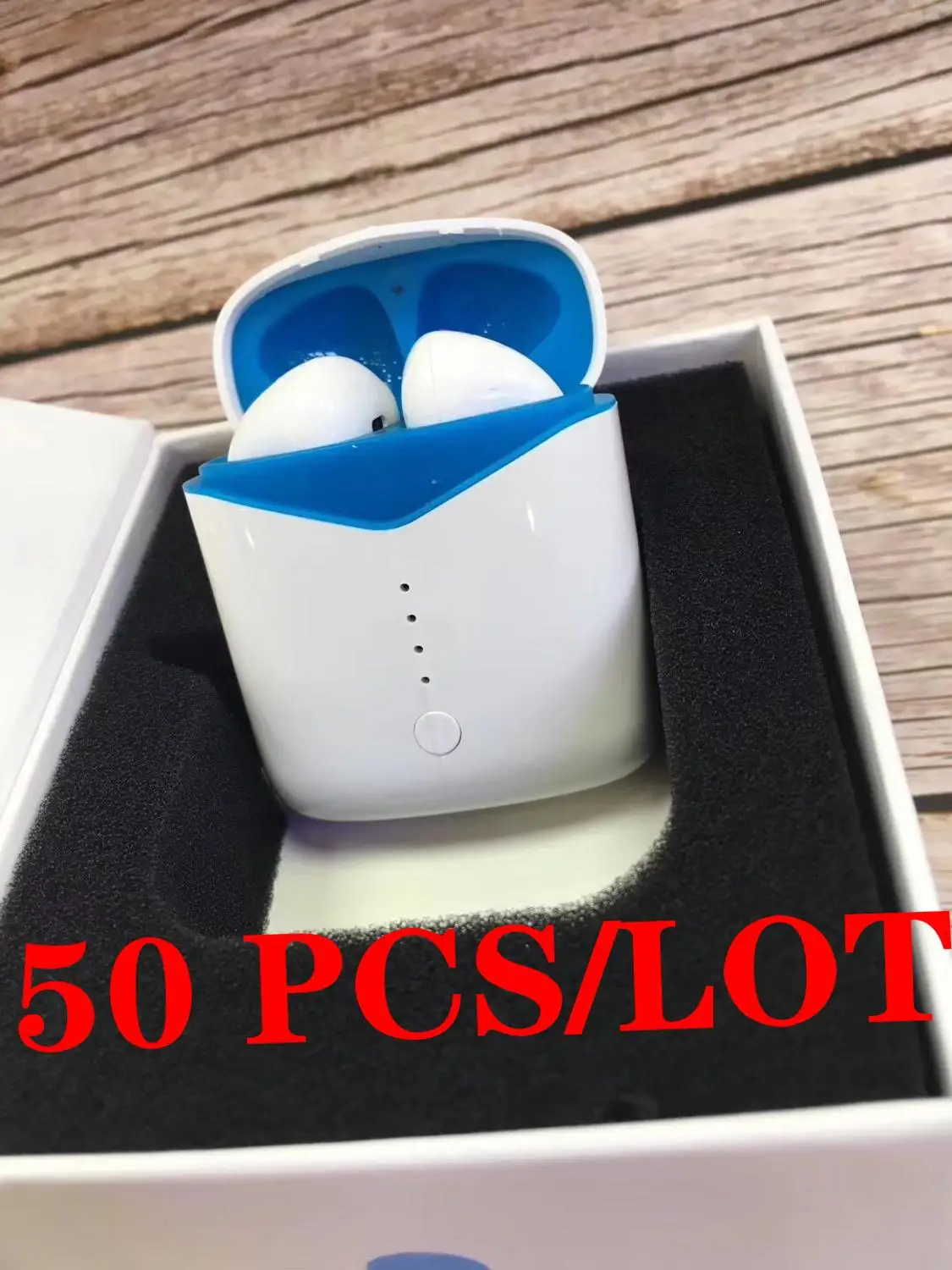 

50PCS 2019 Headset P20 Bluetooth Touch Control 5.0 Earphone Support Wireless Charger Earbuds With Charging Box For IOS Android
