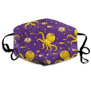 

Cute Octopus print Dustproof and windproof mask, washable and reusable, suitable for outdoor sports