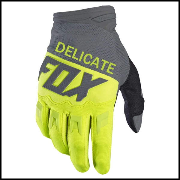 Grey Fluo Нежный Fox Dirtpaw гоночные перчатки мотоцикла MTB велосипед мотоцикл уличный мото Enduro перчатки - Color: Grey Fluo
