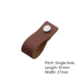 clown Handmade Leather Pull Handle Minimalist Door Cupboard Drawer Kitchen Cabinet Dresser Knobs Furniture Hardware