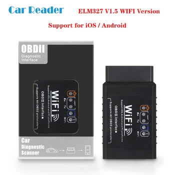 

ELM327 V1.5 WIFI For OBDII protocols Car Fault Code reader Auto Diagnostic tool support Windows/IOS/Android system elm 327