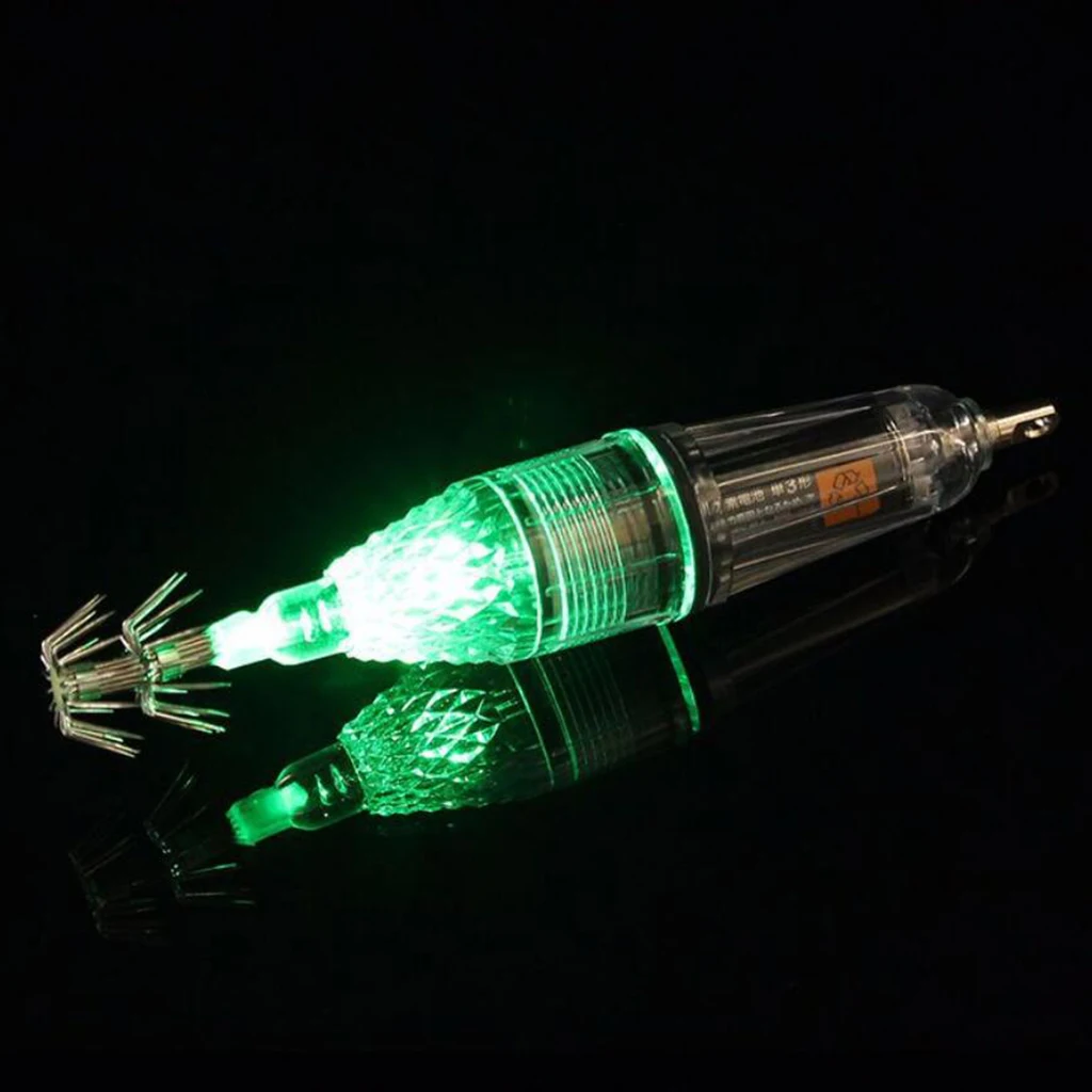 12cm LED Underwater Light Fishing Bait Lures Deep Drop LED Light Waterproof Underwater Lamp Attractive Light Attracting Tools