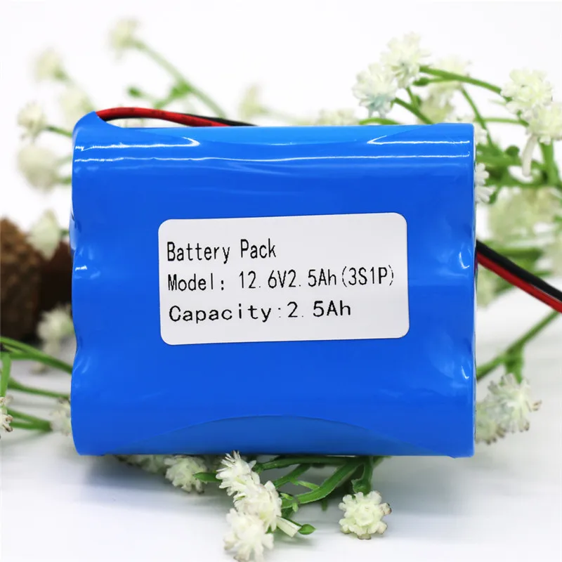 

KAM PING 12V Battery 3S1P 12.6V/11.1V 2500mAh 18650 Lithium-ion Battery Pack with 5A BMS for Backup Power Ups CCTV Camerar Etc