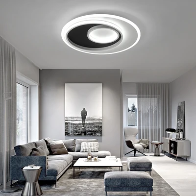 

new Acrylic LED modern Chandeliers lights for living room bedroom kitchen Plafond led dome lamp home lighting fixture AC85-260V