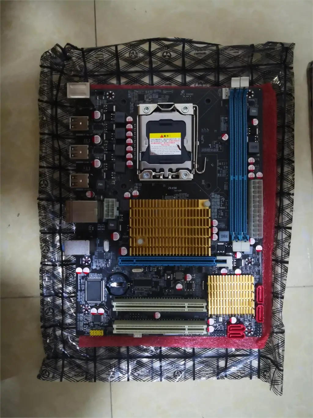 OEM X58 X58M серверные материнские платы LGA 1366 DDR3 ECC четырехъядерный процессор 16 Гб