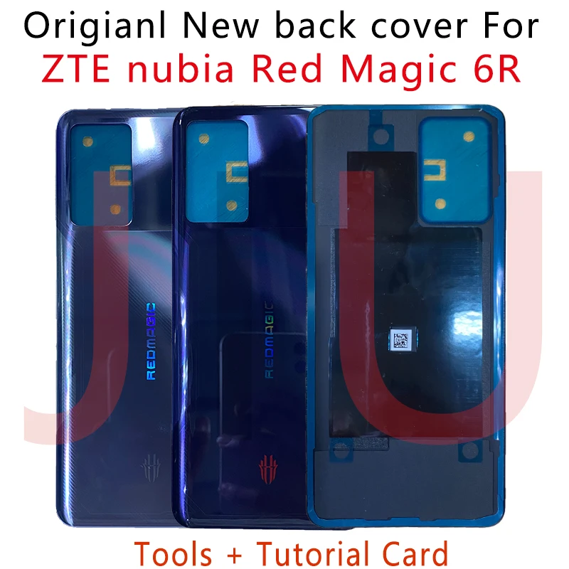 6.67" For ZTE nubia Red Magic 6R Battery Cover Rear Door Housing Original Magic6R NX666J Back Case+Adhesive | Мобильные телефоны