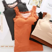 Женские майки больших размеров, топ, термо жилет, нижнее белье, майка без рукавов, женский бюстгальтер без косточек, мягкие топы, жилет на бретелях, камзол, зимний теплый