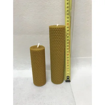 

Beeswax candle 5 FOR height 10 CM width (PACK 4 units)