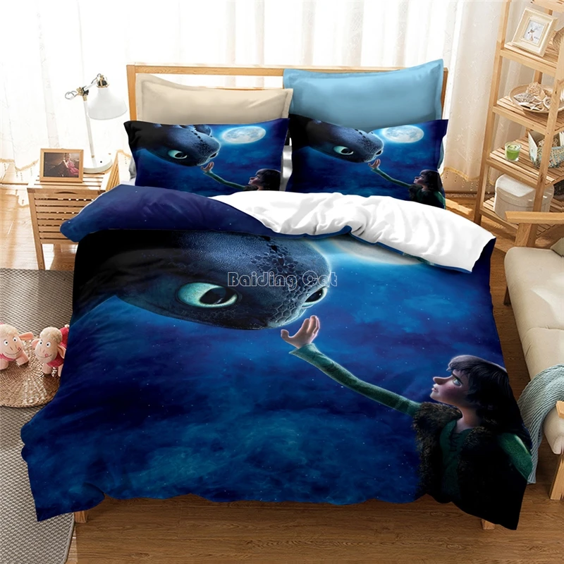 Home Textile How To Train Your Dragon Printed 3d Bedding Set Children Kids Boys Girls Duvet Cover Sets Twin Full Queen King Size Home Textile How To Train Your Dragon Printed 3d Bedding Set Children Kids Boys Girls Duvet Cover Sets Twin Full Queen King Size
