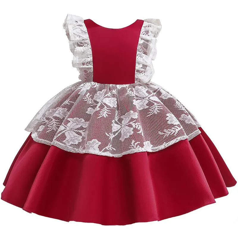 Baby Girls Dress For Girl 1 Year Birthday Dress Kids Baby Princess Dresses Christening Gown Infant Party Dress Newborn Clothes