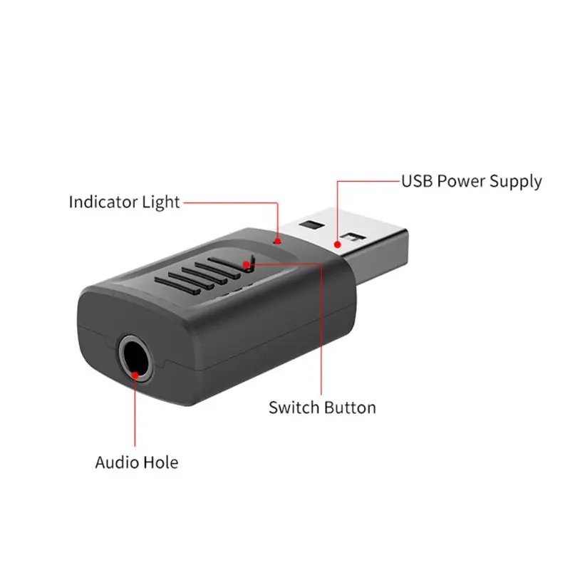 Bluetooth 5,0 аудио приемник передатчик 4 в 1 Мини 3,5 мм разъем AUX USB стерео музыка беспроводной адаптер для ТВ автомобиля ПК наушники