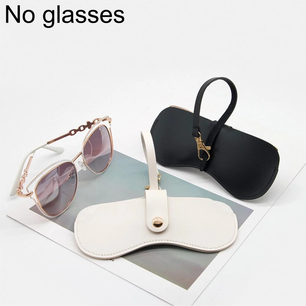 New High Quality Portable Pu Leather Snap Glasses Case Glasses