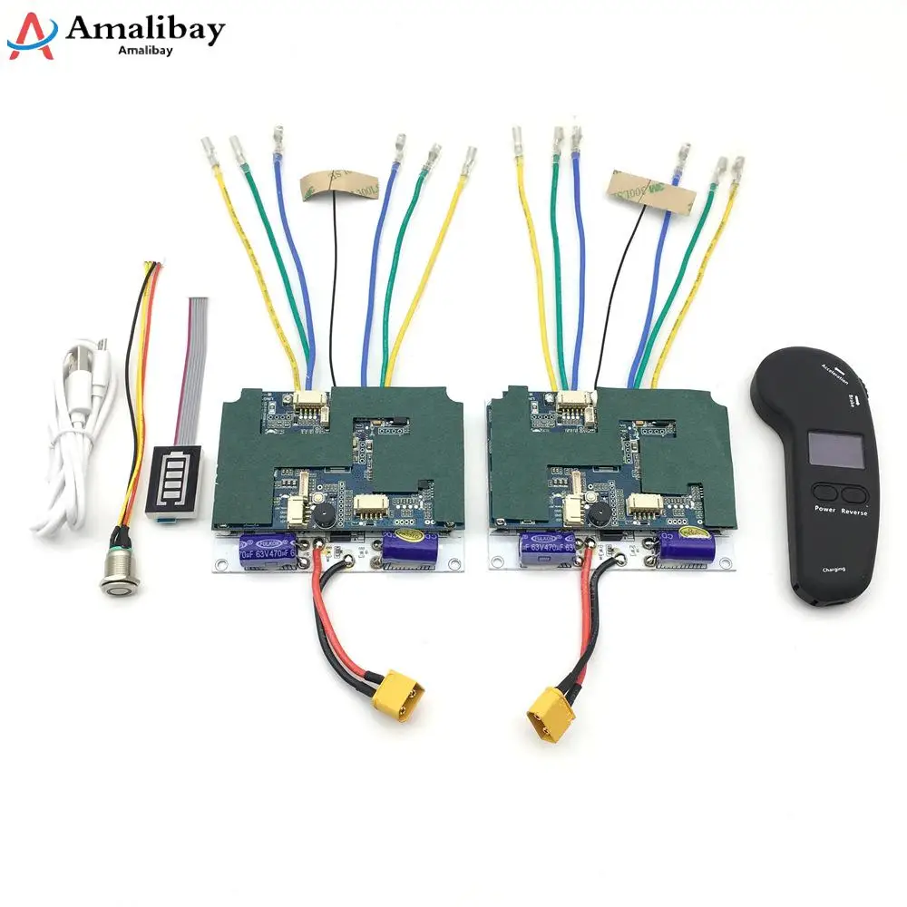 

Electric Skateboard Controller 36V Double Motor Drive System Longboard Remote Controller ESC Hub Motor Skateboard Accessories