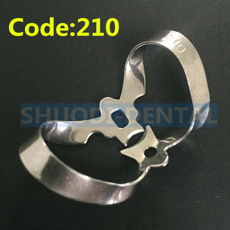 1 piece Code 210 Стоматологический зажим для ухода за полостью рта резиновый держатель для плотины стоматологический резиновый зажим из нержавеющей стали для Отбеливания Зубов Стоматологический инструмент - Цвет: 1 piece Code 210