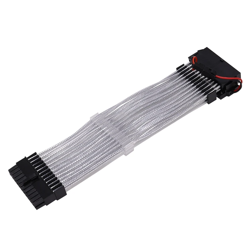 24Pin Neon Line 24 Pin Power RGB PSU PC Motherboard Extension Adapter Cable for | Компьютеры и офис
