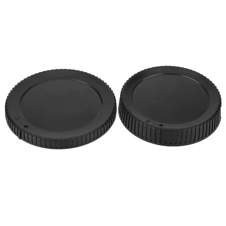 len protector cover Portable Plastic Camera Body Front Rear Lenses Cap Cover Set for Nikon Z6 Z7 Black camera len accessories