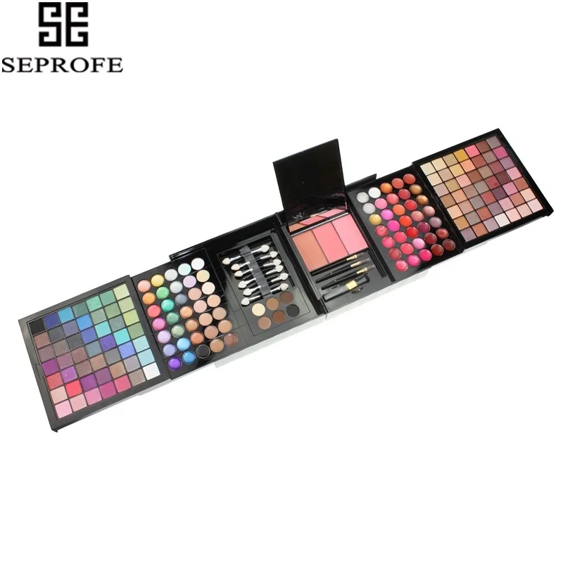 

177 Color PRO Makeup Set Eyeshadow Palette Blush Lip Gloss Brow Shader Concealer Eyeshadow Gel + Brush