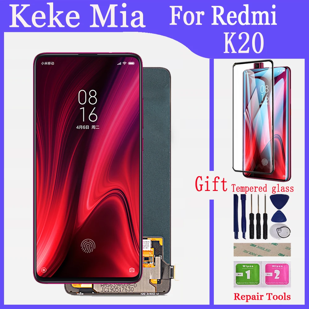 For Redmi K20 6,3" ЖК-дисплей для Xiaomi mi 9T Pro mi 9 T, кодирующий преобразователь сенсорного экрана в сборе для красного mi K20 K20 Pro ЖК-экрана - Цвет: For Redmi K20
